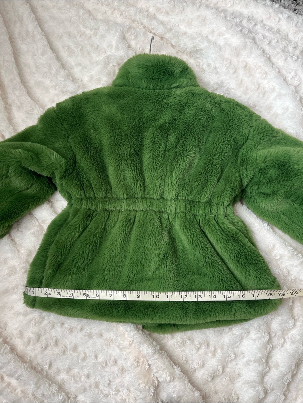 Scoop Girls Faux Fur Jacket with Cinched Waist - Picture 5 of 9